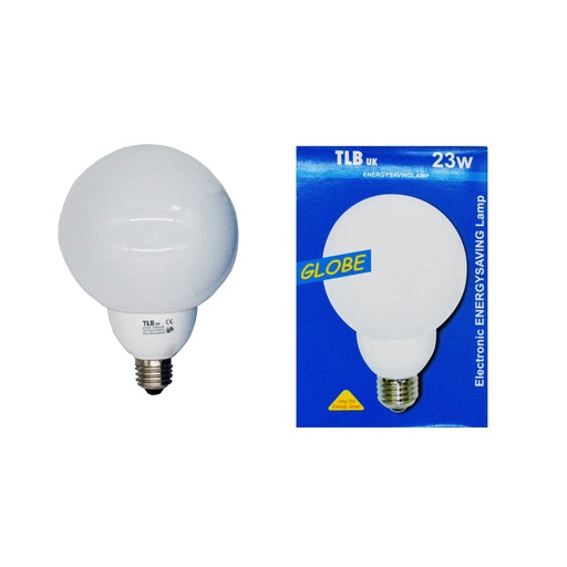 LAMPADA FLUORESCENTE GLOBO 23W/830 E27 120mm TLB