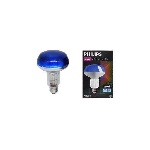 Lampada r95 75w e27 230v spot line blu philips