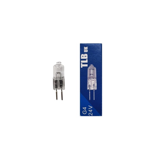 LAMPADA ALOGENA BISPINA 20W 24V G4 CLEAR TLB