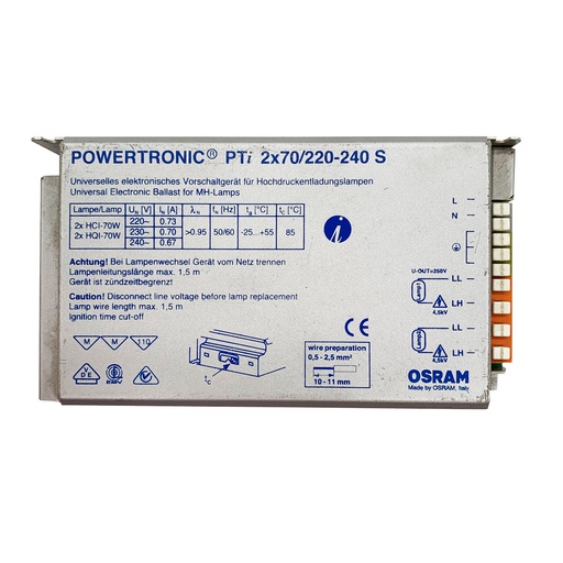 BALLAST ELETTRONICO HI 2X70W OSRAM