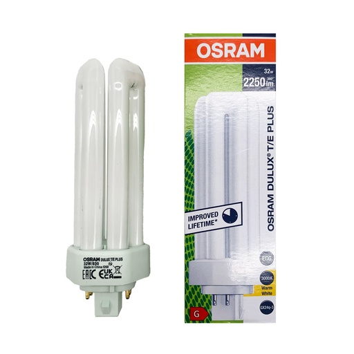 LAMPADA FLUORESCENTE DULUX T/E 32W/830 GX24Q-3 OSRAM