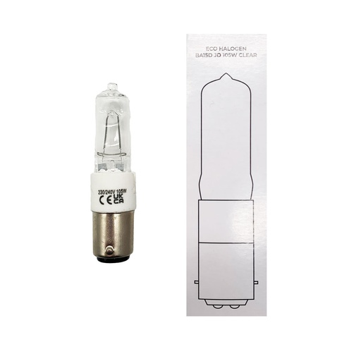 HALOGEN LAMP 105W 220V BA15D SPL