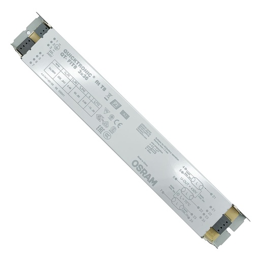 BALLAST ELETTRONICO FLUORESCENTE QT-FIT8 3X36W OSRAM