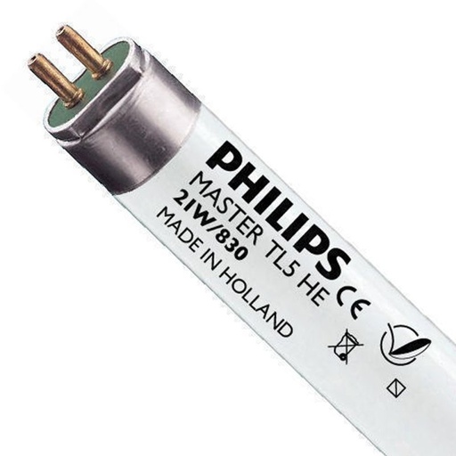 LAMPADA FLUORESCENTE LINEARE T5 21W/830 PHILIPS