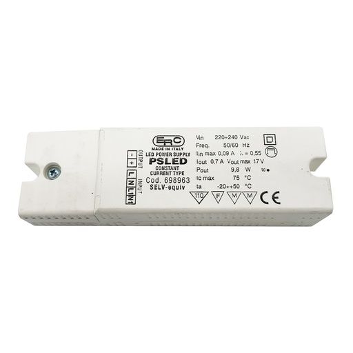 DRIVER ELETTRONICO LED 700mA 10W ERC